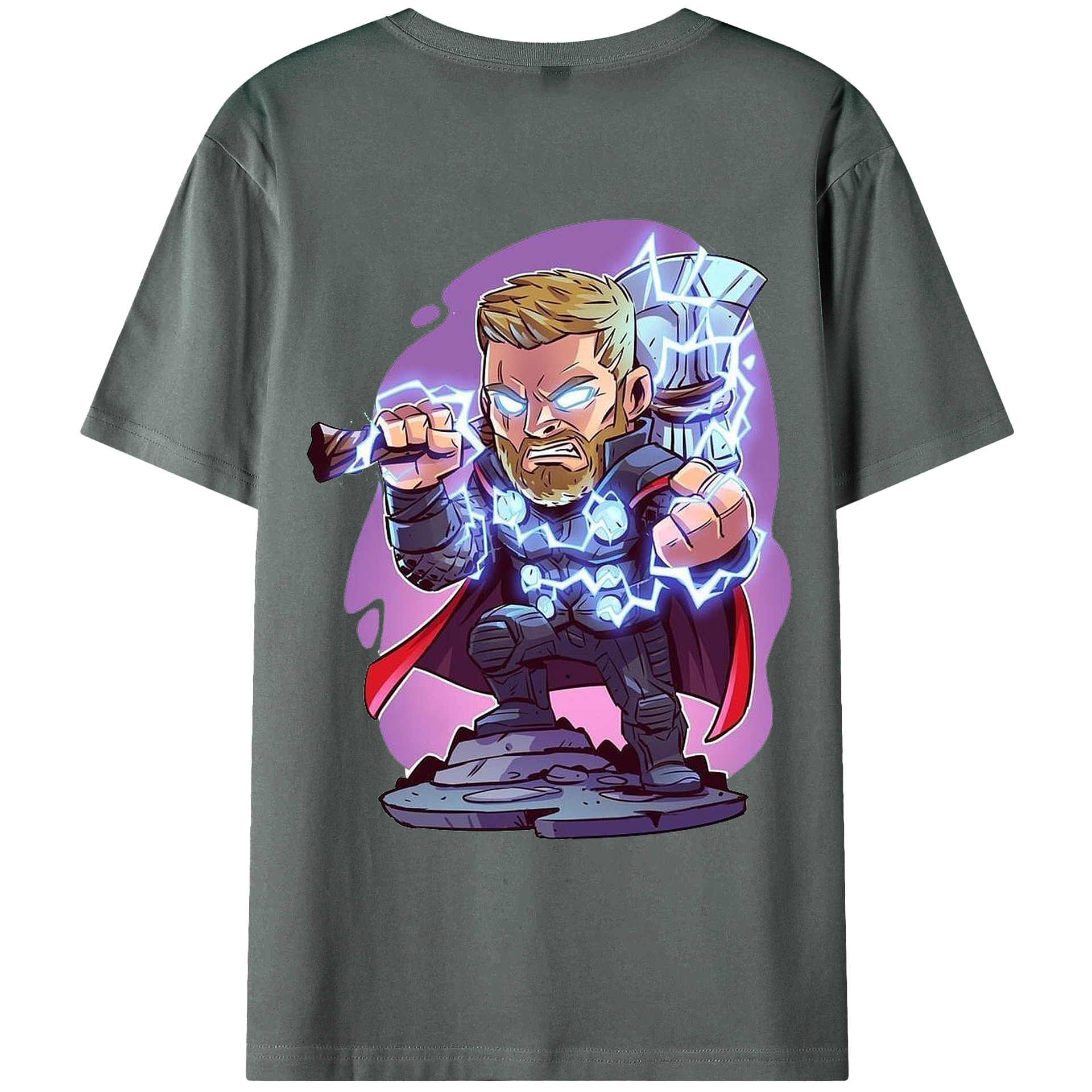 （画像用） アベンジャーズ The Avengers 綿100％ メンズ半袖Tシャツ（バックプリント） 通気性